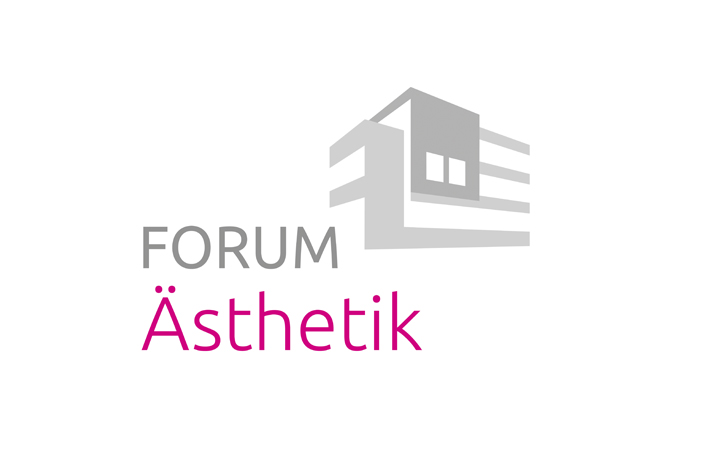 Logo des Forums Ästhetik in Frechen-Königsdorf, das sich auf Themen der ästhetischen Medizin und Schönheit spezialisiert. Das Design kombiniert moderne Architektur mit ansprechender typografischer Gestaltung. Logodesign Köln