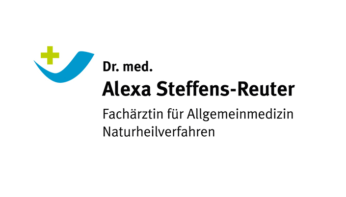 Logo Dr. med. Alexa Steffens-Reuter, Fachärztin für Allgemeinmedizin und Naturheilverfahren, symbolisiert ganzheitliche Gesundheitsversorgung und individuelle Patientenbetreuung. Logodesign Köln
