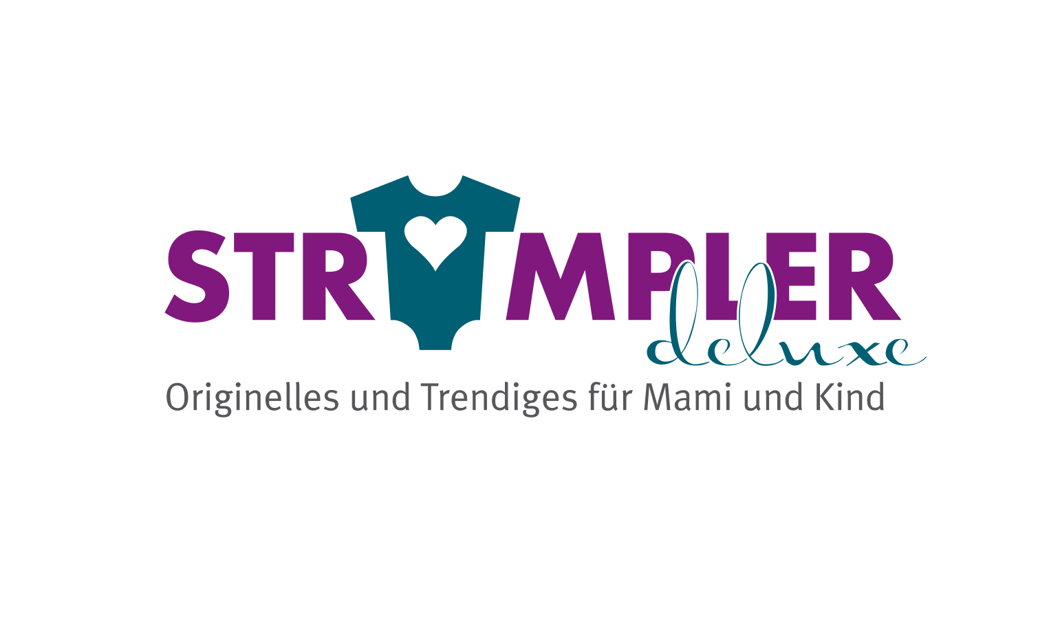 Logo von Strampler Deluxe, einem Anbieter für originelle und trendige Produkte für Mütter und Kinder in Köln. Stilvolle Designs und hochwertige Materialien stehen im Fokus. Logodesign Köln
