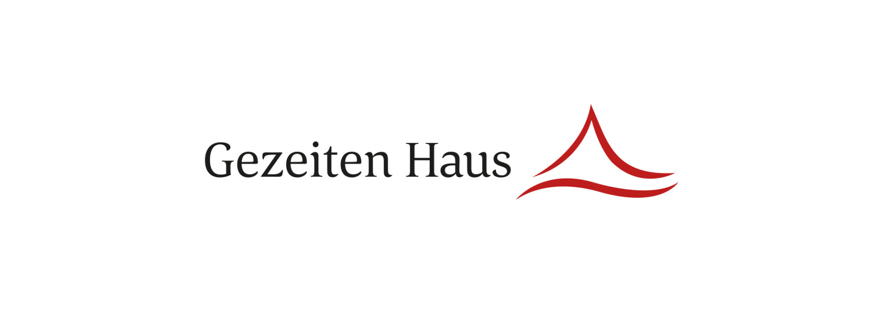 Logo des Gezeiten Hauses, das für innovative Lösungen im Bereich Wellness und Gesundheit steht. Das Design kombiniert moderne Schriftarten mit einem dynamischen, geschwungenen Symbol. Webdesign für Arztpraxen Köln